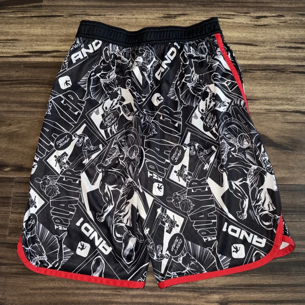 And1 Basketball Shorts Youth Boys Pockets Xl 14/16